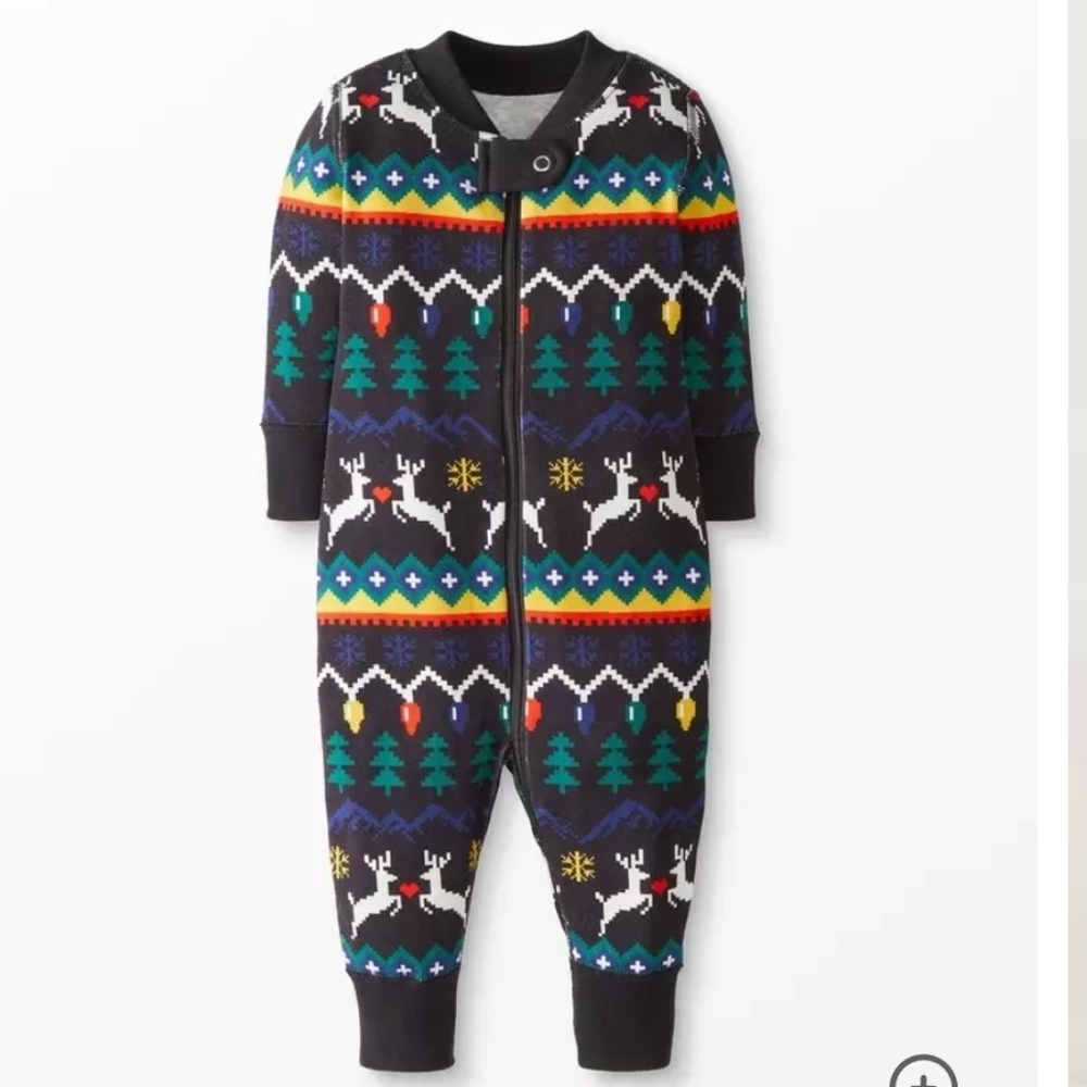 NWT Hanna Andersson 3-6 Month Zip Holiday Sleeper